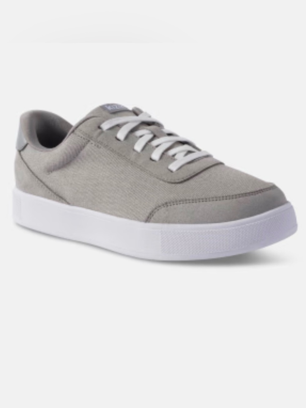 KIZIK Prague Canvas/Leather  Harbor Gray Canvas Sneakers Size 1Y